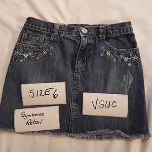 Gymboree jean skirt size 6